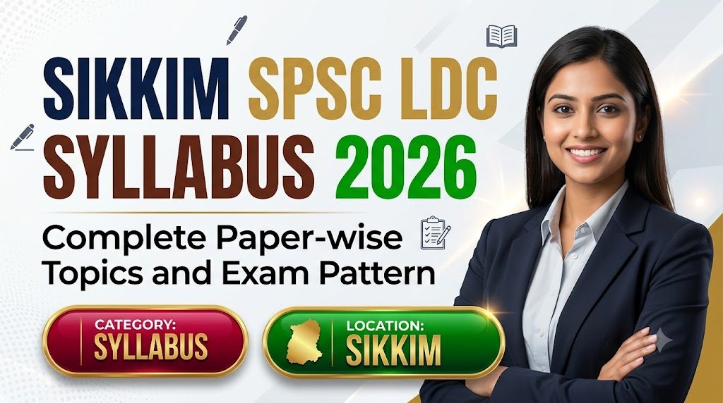 Sikkim SPSC LDC Syllabus 2026: Complete Paper-wise Topics and Exam Pattern