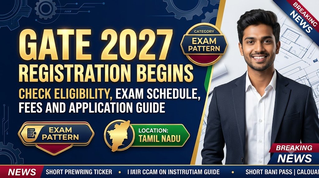 GATE 2027 Registration Begins: Check Eligibility, Exam Schedule, Fees and Application Guide