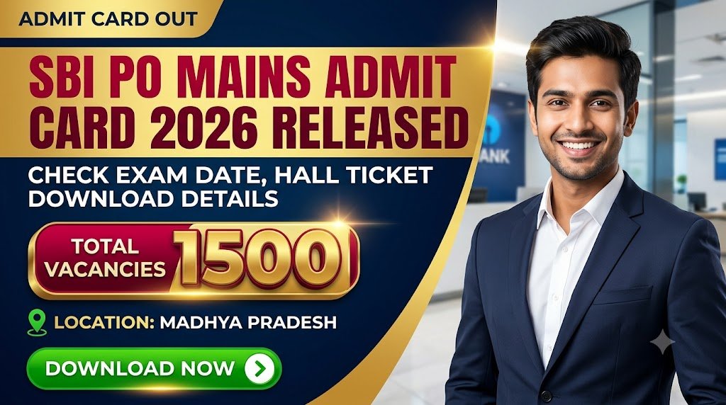 SBI PO Mains Admit Card 2026 Released: Check Exam Date, Hall Ticket Download Details