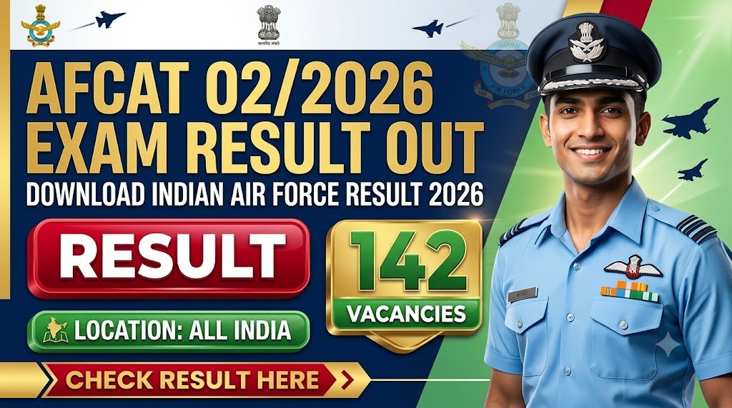 AFCAT 02/2026 Exam Result Out: Download Indian Air Force Result 2026