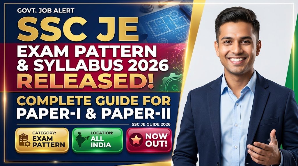 SSC JE Exam Pattern & Syllabus 2026 Released: Paper-I & Paper-II Complete Guide
