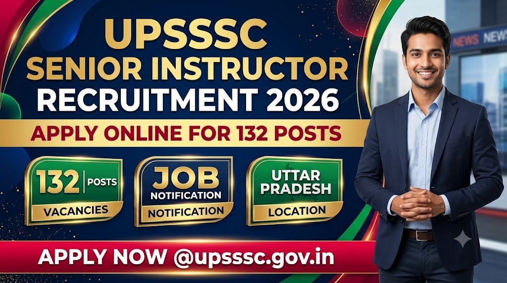 UPSSSC Senior Instructor Recruitment 2026: Apply Online for 132 Posts @upsssc.gov.in