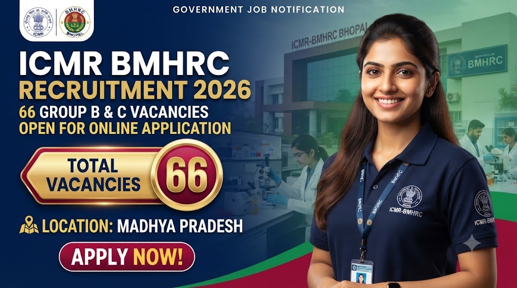 ICMR BMHRC Recruitment 2026: 66 Group B & C Vacancies Open for Online Application
