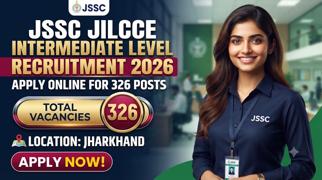 JSSC JILCCE Intermediate Level Recruitment 2026: Apply Online for 326 Posts