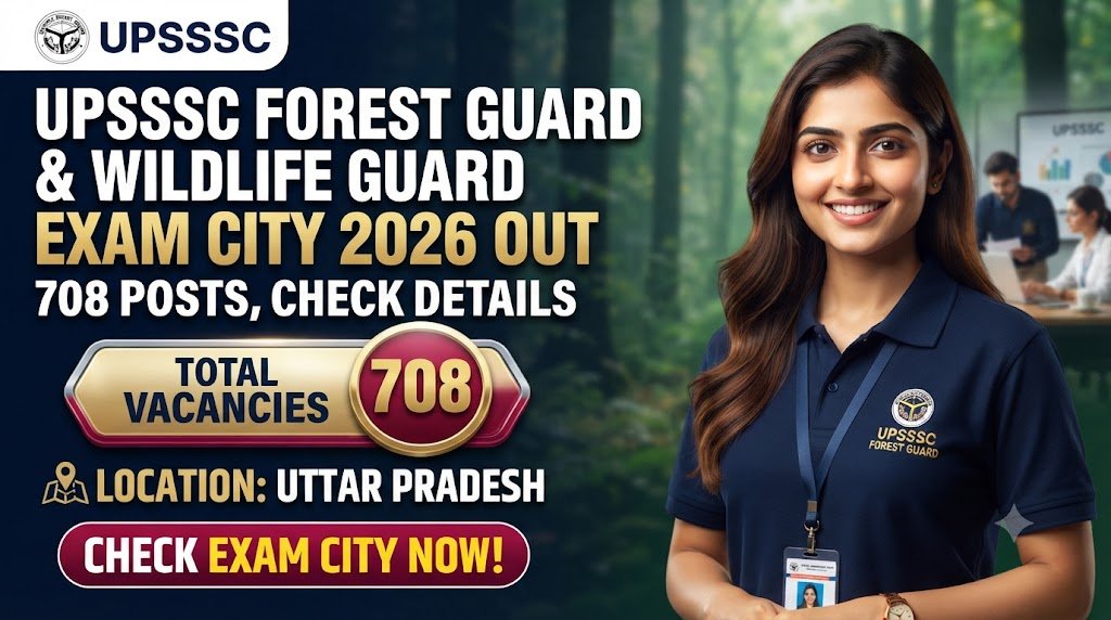 UPSSSC Forest Guard & Wildlife Guard Exam City 2026 Out: 708 Posts, Check Details