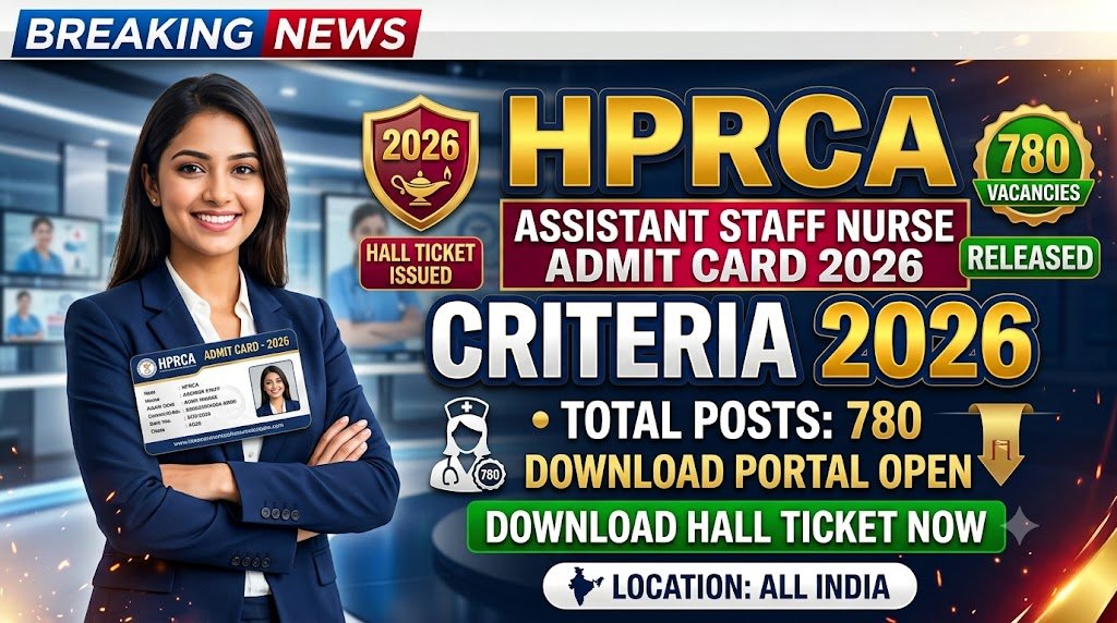 HPRCA Assistant Staff Nurse Admit Card 2026 Released: Download Hall Ticket for 780 Posts