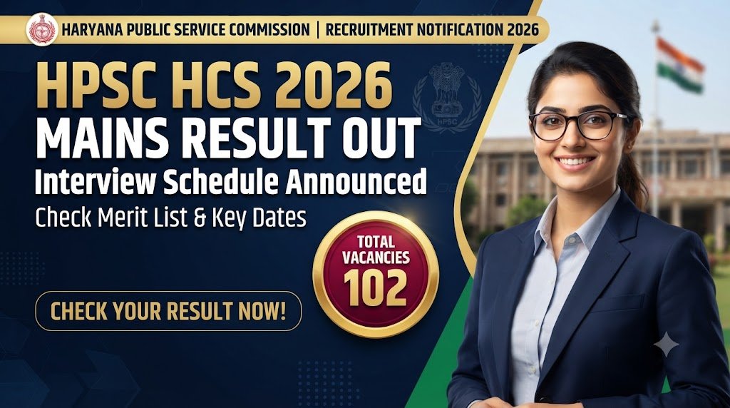 HPSC HCS 2026 Mains Result Out: Interview Schedule Announced, Check Merit List & Key Dates