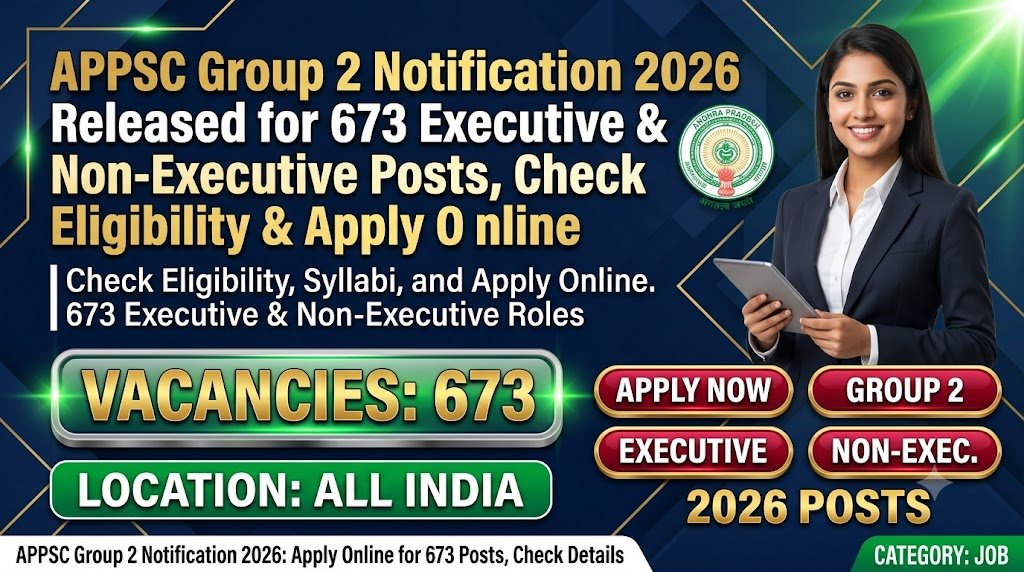 APPSC Group 2 Notification 2026 Released for 673 Executive & Non-Executive Posts, Check Eligibility & Apply Online