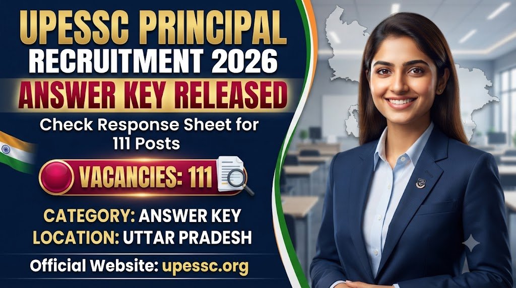 UPESSC Principal Recruitment 2026 Answer Key Released: Check Response Sheet for 111 Posts