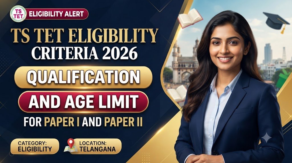 TS TET Eligibility Criteria 2026: Qualification and Age Limit for Paper I and Paper II