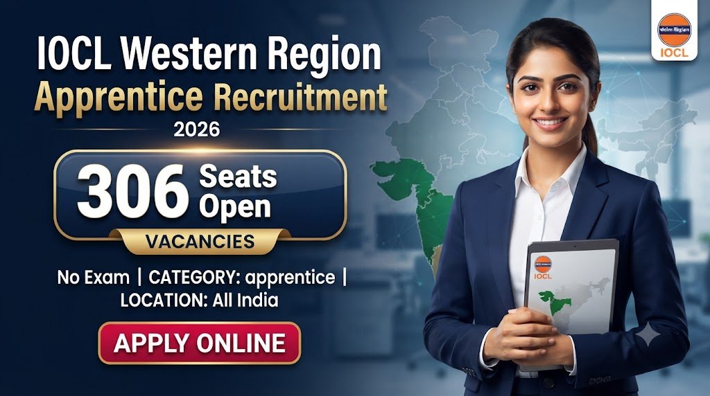 IOCL Western Region Apprentice Recruitment 2026: 306 Seats Open, No Exam, Apply Online
