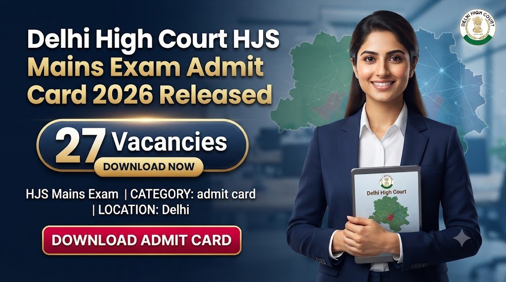 Delhi High Court HJS Mains Exam Admit Card 2026 Released: Download Now for 27 Vacancies