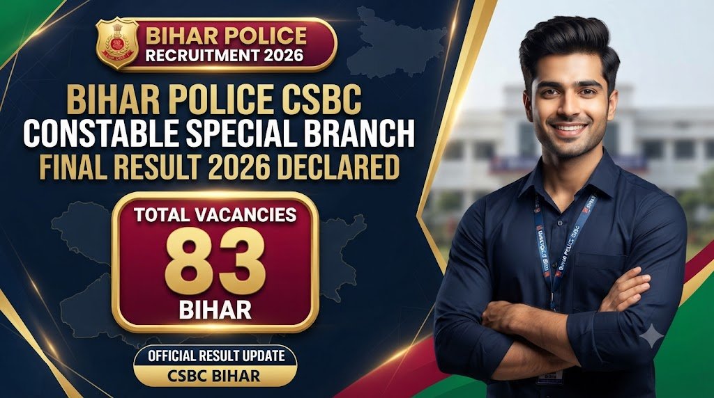 Bihar Police CSBC Constable Special Branch Final Result 2026 Declared for 83 Vacancies