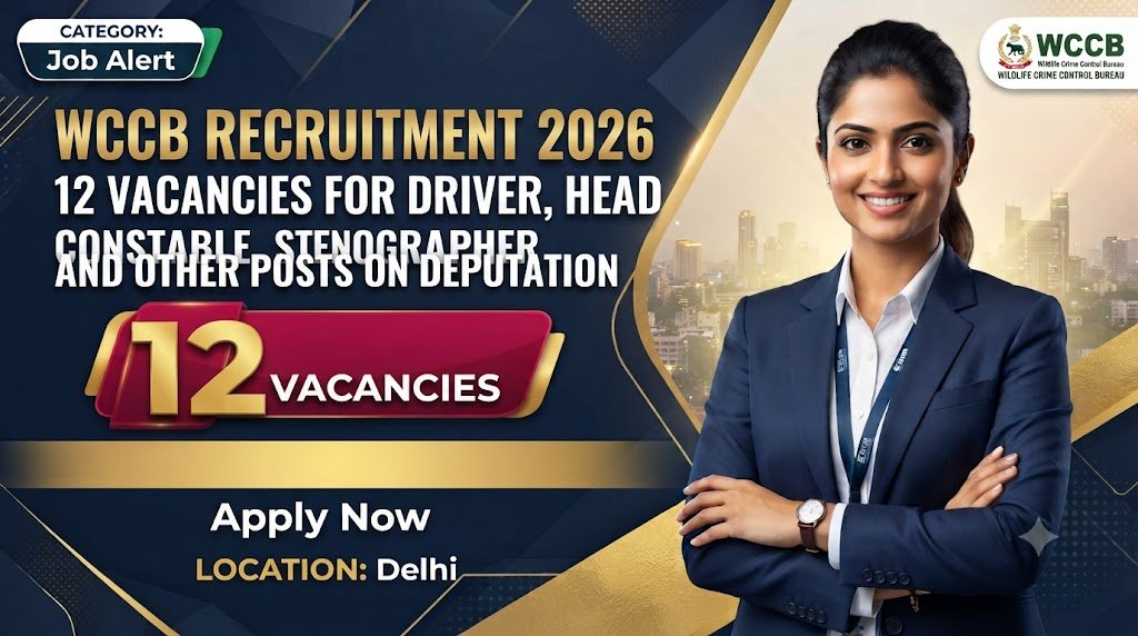 WCCB Recruitment 2026: 12 Vacancies for Driver, Head Constable, Stenographer and Other Posts on Deputation