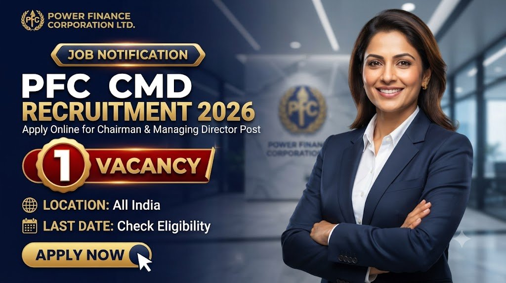 PFC CMD Recruitment 2026: Apply Online for Chairman & Managing Director Post, Check Eligibility & Last Date