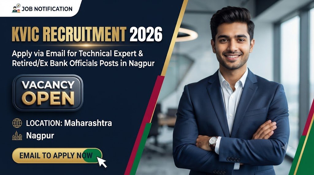 KVIC Recruitment 2026: Apply via Email for Technical Expert & Retired/Ex Bank Officials Posts in Nagpur