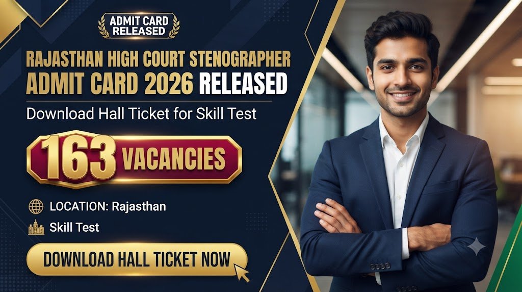 Rajasthan High Court Stenographer Admit Card 2026 Released: Download Hall Ticket for Skill Test