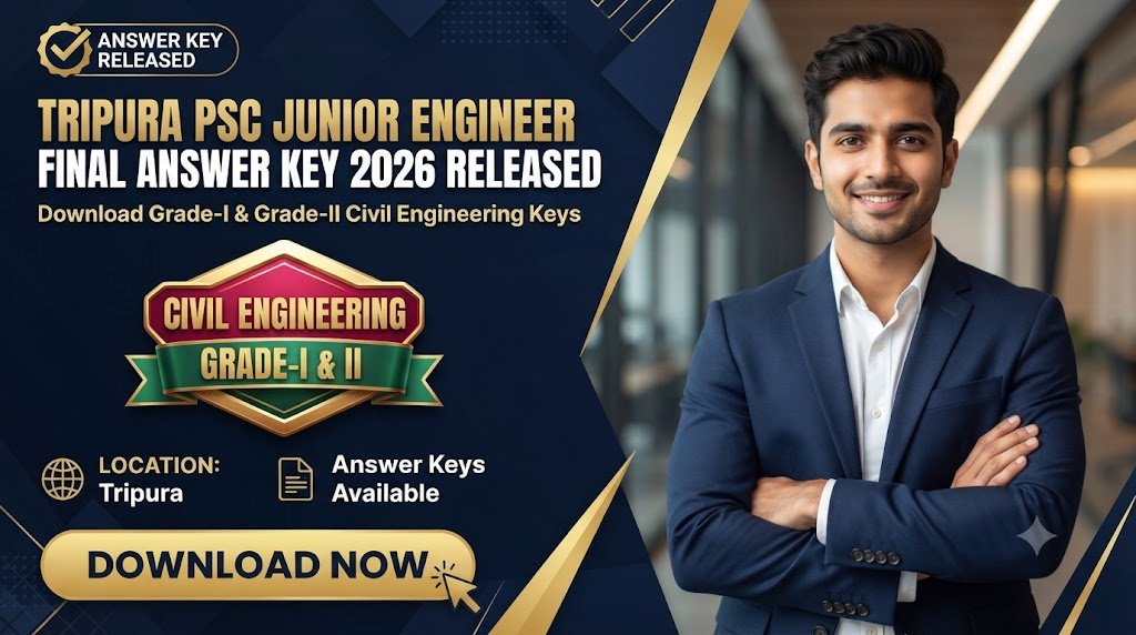 Tripura PSC Junior Engineer Final Answer Key 2026 Released: Download Grade-I & Grade-II Civil Engineering Keys