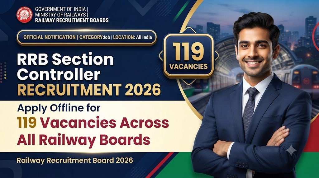 RRB Section Controller Recruitment 2026: Apply Online for 119 Vacancies Across All Railway Boards