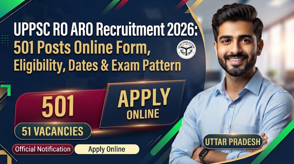 UPPSC RO ARO Recruitment 2026: 501 Posts Online Form, Eligibility, Dates & Exam Pattern