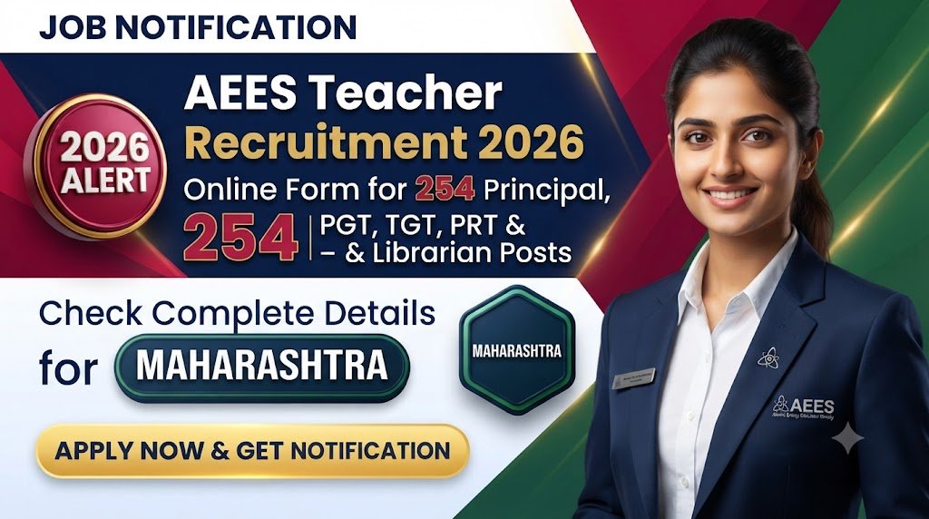 AEES Teacher Recruitment 2026: Online Form for 254 Principal, PGT, TGT, PRT & Librarian Posts